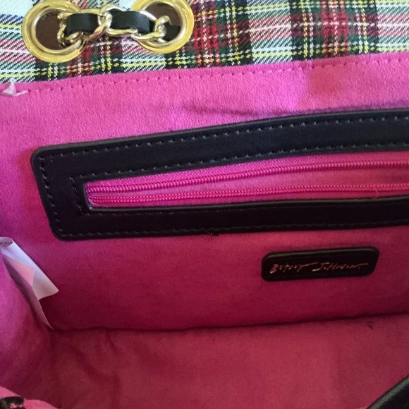 Betsy Johnson Plaid to Meet You Crossbody bag vintage - Picture 5 of 7